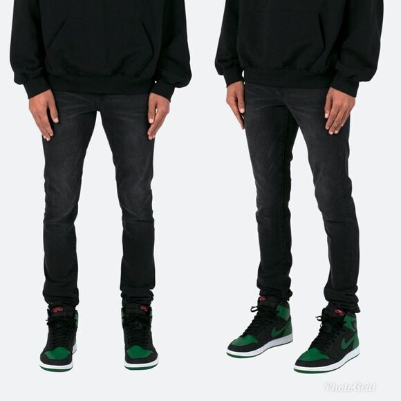 MNML Black Gray Skinny Jeans EVERY DAY DENIM - Picture 1 of 12